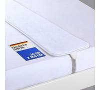 Bestlivings Pont double 200 x 24 cm, cale de matelas en mousse, également pour lits à sommier tapissier, ne glisse pas, pour couples et familles