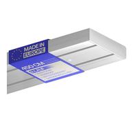 Bestlivings Rail de Rideau 450cm (1x90/3x120cm) / 2-voies - Ensemble Complet in ccessoires (kit de fixation, embouts latéraux, galets pour rideaux)