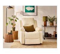 Bestmobilier Fauteuil relax électrique Armand en simili Beige