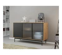 Bestmobilier Buffet bas Lamia - Noir