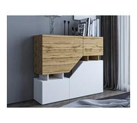Bestmobilier Buffet haut 4 portes - Bois