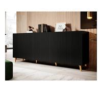Bestmobilier Buffet Sanna 4 portes - Noir