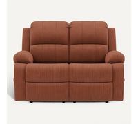 Bestmobilier Canapé 2 places relax velours - Terracotta