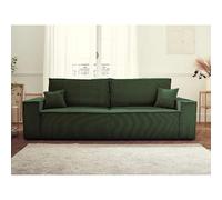 Bestmobilier Canapé 3 places convertible - Vert