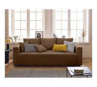 Bestmobilier Canapé convertible 3 places - Marron