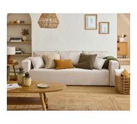Bestmobilier canapé convertible droit 3 places - Beige