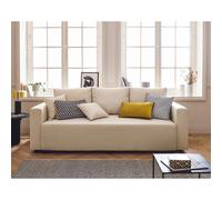 Bestmobilier Canapé convertible droit 3 places - Beige