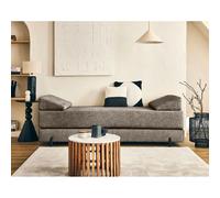 Bestmobilier canapé convertible velours - Taupe