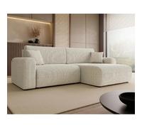 Bestmobilier Canapé d'angle convertible Naomi - Beige