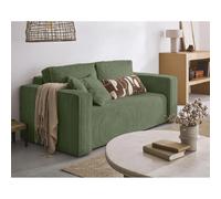 Bestmobilier canapé droit 2 places - Vert sauge