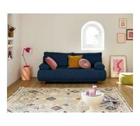 Bestmobilier canapé droit 3 places - Bleu