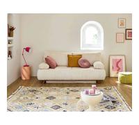Bestmobilier Canapé droit 3 places Cristal - Beige