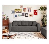 Bestmobilier Canapé droit 3 places - Gris