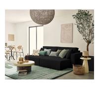Bestmobilier Canapé droit 4 places - Noir