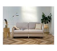 Bestmobilier Canapé droit convertible 3 places - Beige