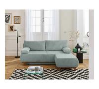 Bestmobilier Canapé droit Cristal - Bleu