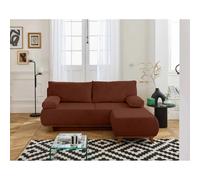 Bestmobilier Canapé droit Cristal - Terracotta