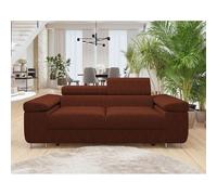 Bestmobilier Canapé droit Pablo - Terracotta