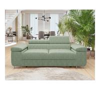 Bestmobilier Canapé droit Pablo - Vert sauge