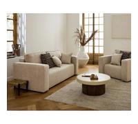Bestmobilier Canapé droit Topaze 2 places - Beige