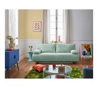 Bestmobilier canapé droit velours 3 places - Bleu