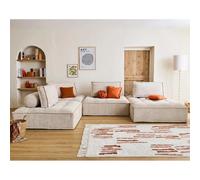 Canape droit BEST MOBILIER 7 places en polyester beige 190 x 190 x 83 cm Beige G