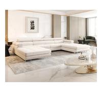Bestmobilier Canapé panoramique Ayden - Beige