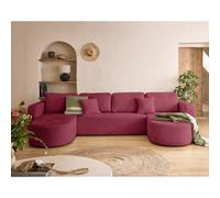 Bestmobilier canapé panoramique convertible - prune