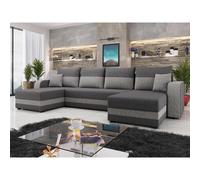 Bestmobilier Canapé panoramique Harvey convertible - Gris
