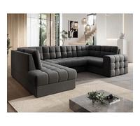 Bestmobilier Canapé panoramique Nappa - Gris