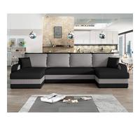 Bestmobilier canapé panoramique Valos - Noir