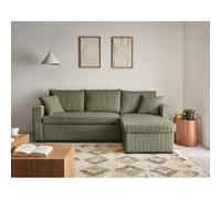 Bestmobilier Cyrus Canapé d'angle réversible 4 places - Vert