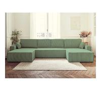 Bestmobilier Dellia canapé panoramique - Vert