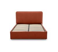 Bestmobilier Goyave - lit Coffre - 140x190 - en Tissu - sommier Inclus