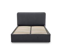 Bestmobilier Goyave - lit Coffre - 140x190 - en Tissu - sommier Inclus