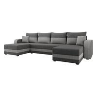 Bestmobilier Canapé panoramique Harvey convertible - Gris