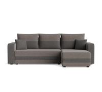 Bestmobilier Canapé panoramique Harvey convertible - Gris