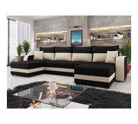 Bestmobilier Harvey canapé panoramique - Noir