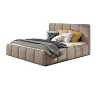 Bestmobilier Lucea - lit Coffre - 160x200 - sommier Inclus - en Velours