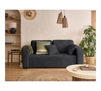 Bestmobilier Miro canapé droit 2 places - Anthracite