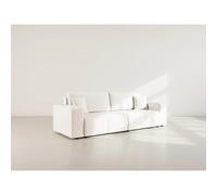 Bestmobilier Nicole canapé droit convertible - Beige