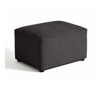 Bestmobilier Pouf Canopy - Gris foncé
