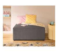 Bestmobilier Pouf Topaze - Gris