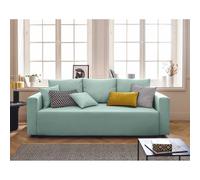 Bestmobilier Regala canapé convertible 3 places - Bleu ciel