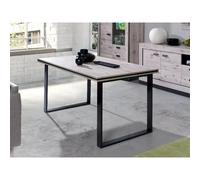 Bestmobilier Table à manger Otis - Bois gris