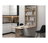Bestmobilier Table à manger pliante - Marron