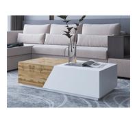 Bestmobilier Table basse industrielle - Marron