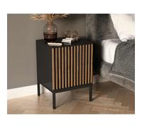 Bestmobilier table de chevet Savanna - Bois noir