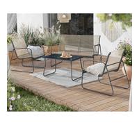Bestmobilier Table de jardin Pilar - Gris