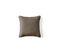 Topaze - coussin - en tissu velours relief - 40x40 cm - Taupe Taupe G